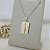 Pingente Banhado a Ouro Placa Com Cristo e Pai Nosso Bijou Art - Imagem 4