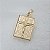 Pingente Banhado a Ouro Placa Com Cristo e Pai Nosso Bijou Art - Imagem 6