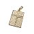 Pingente Banhado a Ouro Placa Com Cristo e Pai Nosso Bijou Art - Imagem 2