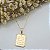 Pingente Banhado a Ouro Placa Escrita Lisa Bijou Art - Imagem 6