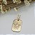 Pingente Banhado a Ouro Placa Com Pomba da Paz Bijou Art - Imagem 6