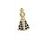 Pingente Banhado a Ouro De Nossa Senhora Aparecida Bijou Art - Imagem 1
