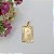 Pingente Banhado a Ouro De Placa Com Letra Bijou Art - Imagem 16
