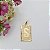 Pingente Banhado a Ouro De Placa Com Letra Bijou Art - Imagem 19