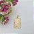Pingente Banhado a Ouro De Placa Com Letra Bijou Art - Imagem 6