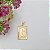 Pingente Banhado a Ouro De Placa Com Letra Bijou Art - Imagem 7