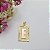 Pingente Banhado a Ouro De Placa Com Letra Bijou Art - Imagem 5
