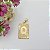 Pingente Banhado a Ouro De Placa Com Letra Bijou Art - Imagem 17