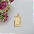 Pingente Banhado a Ouro De Placa Com Letra Bijou Art - Imagem 15