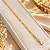 Pulseira Banhada a Ouro Masculina Elo 3x1 Bijou Art - Imagem 2
