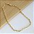 Pulseira Banhada a Ouro Masculina Elo Cartie Curto Bijou Art - Imagem 1