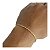 Pulseira Banhada a Ouro Masculina Elo Cartie Curto Bijou Art - Imagem 3