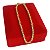 Pulseira Banhada a Ouro Masculina Elo Cartie Curto Bijou Art - Imagem 2