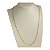 Corrente Banhada a Ouro 60 cm Elo Longo Chato Bijou Art - Imagem 2