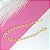 Pulseira Banhada a Ouro Elo Longo Chato Bijou Art - Imagem 4