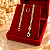 Pulseira Banhada a Ouro Elo Curto Masculina Bijou Art - Imagem 3