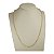 Corrente Banhada a Ouro 45 cm Elo Importado Tubinho Bijou Art - Imagem 2
