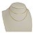 Corrente Banhada a Ouro Elo Cartie 45 cm Bijou Art - Imagem 3