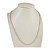 Corrente Banhada a Ouro 45 cm Elo Tubo Bijou Art - Imagem 2