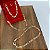 Corrente Banhada a Ouro 60 cm Elo 3x1 Maior longo Bijou Art - Imagem 4