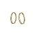 Brinco Banhado a Ouro De 2 Aros Ovais Bijou Art - Imagem 2