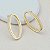 Brinco Banhado a Ouro De 2 Aros Ovais Bijou Art - Imagem 1