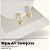Brinco De Argola "Click" Banhado a Ouro Lisa Com Pedra Bijou Art - Imagem 5