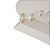Brinco De Argola "Click" Banhado a Ouro Lisa Com Pedra Bijou Art - Imagem 2
