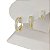 Brinco De Argola "Click" Banhado a Ouro Liso Com Fileiras De Pedras - Imagem 6