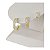 Brinco De Argola "Click" Banhado a Ouro Liso Com Fileiras De Pedras - Imagem 2