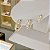 Brinco De Argola "Click" Banhado a Ouro Lisa Torcida Bijou Art - Imagem 1