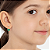 Brinco Infantil Banhado a Ouro De Flor Com Pedra Colorida Bijou Art - Imagem 10