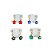 Brinco Infantil Banhado a Ouro De Flor Com Pedra Colorida Bijou Art - Imagem 1