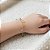 Pulseira Infantil Banhada a Ouro Com Pedras Coloridas e Chapinha Bijou Art - Imagem 2