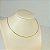 Corrente Banhada a Ouro 50 cm Elo Curto Intercalado Bijou Art - Imagem 3
