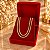 Corrente Banhada a Ouro 45 cm Elo Curto Intercalado Bijou Art - Imagem 4