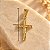 Pingente Banhado a Ouro De Cruz Com Cristo Lisa Bijou Art - Imagem 3