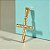 Pingente Banhado a Ouro De Cruz Com Cristo Lisa Bijou Art - Imagem 1