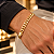Pulseira Banhada a Ouro De Elo Curto Bijou Art - Imagem 2
