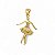 Pingente Bailarina com Pedra Banhado a Ouro - Imagem 4