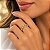 Anel Banhado a Ouro Trabalhado De 3 Cores Bijou Art - Imagem 2