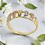 Anel Banhado a Ouro Trabalhado De 3 Cores Bijou Art - Imagem 1