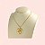 Pingente Banhado a Ouro De Flor Vazada Com 3 Cores Bijou Art - Imagem 4