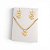 Conjunto Banhado a Ouro De Coração Com Mini Zircônias Bijou Art - Imagem 3