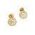 Brinco Banhado a Ouro Redondo Com Mini Zircônias Bijou Art - Imagem 5
