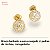 Brinco Banhado a Ouro Redondo Com Mini Zircônias Bijou Art - Imagem 3