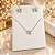 Conjunto Banhado a Prata Ponto De Luz Quadrado Bijou Art - Imagem 5