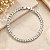 Pulseira De Prata De Elo Curto Chato Bijou Art - Imagem 3