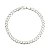Pulseira De Prata De Elo Curto Chato Bijou Art - Imagem 3
