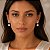 Brinco Ponto de Luz Modelo Virginia Banhado a Ouro Bijou Art - Imagem 2